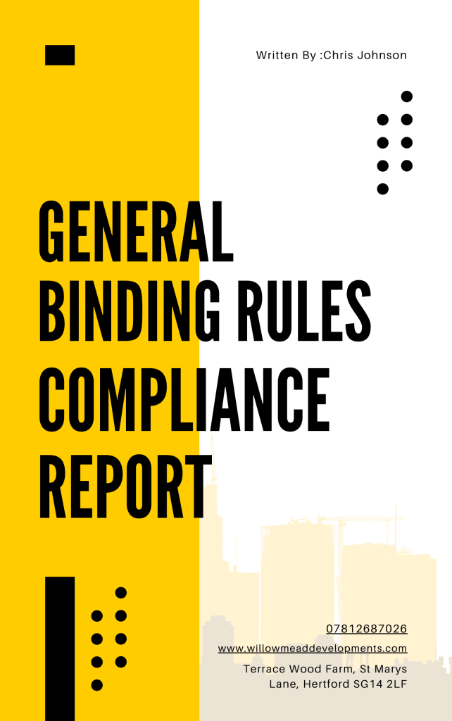 General Binding Rules Compliance Report